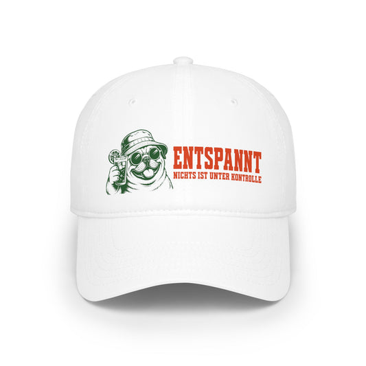 Low Profile Baseball Cap — "Entspannt" Relaxed Bear Graphic Cap